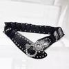 Waist Closure Waist Corset Belts Metal Buckle Wide Rhinestone Belt Elastic Cummerbunds  Ladies
