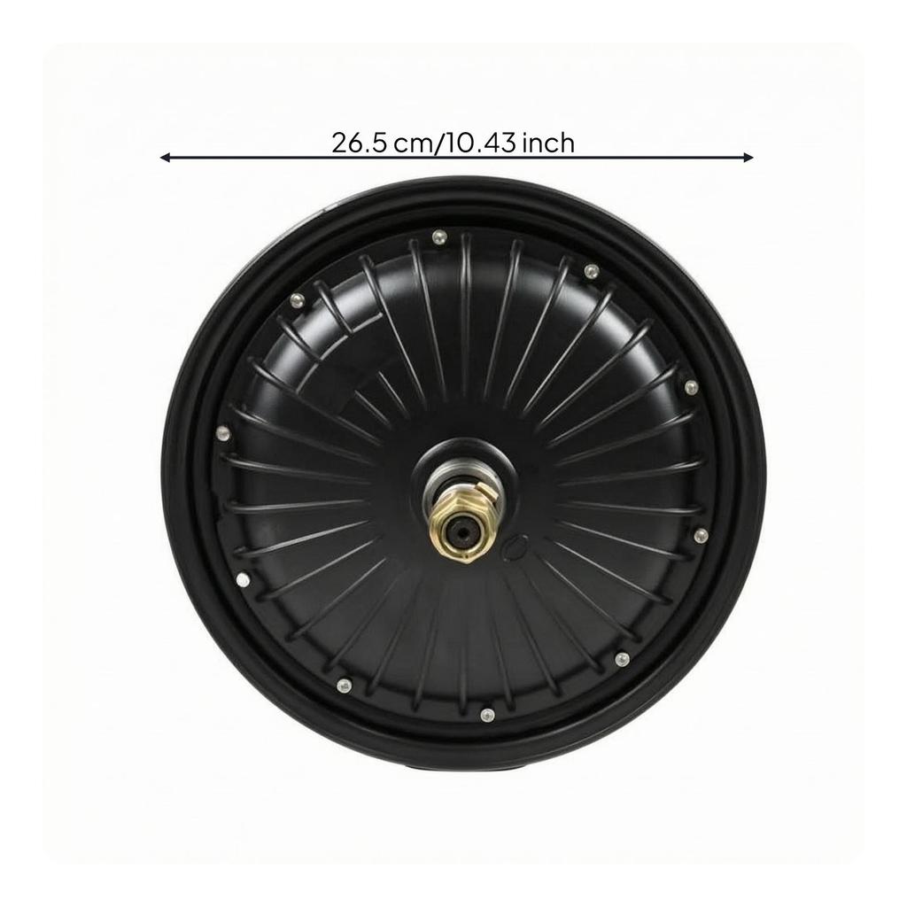 Metal Hub Motor with Wiring Leads 350W Assembly Gearless for Builders