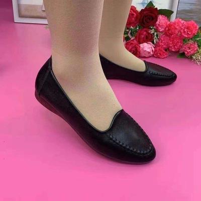 Настоящая мягкая кожа на плоской подошве одинарная обувь детская 2025 весна и осень новая Оксфорды мягкая подошва обувь для мамы нескользящая повседневная