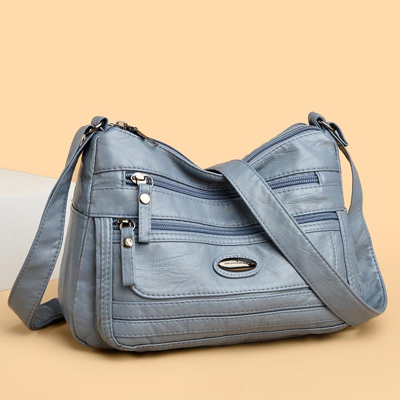 Большая вместительная сумка через плечо женская сумка через плечо мягкая кожаная сумка для мам