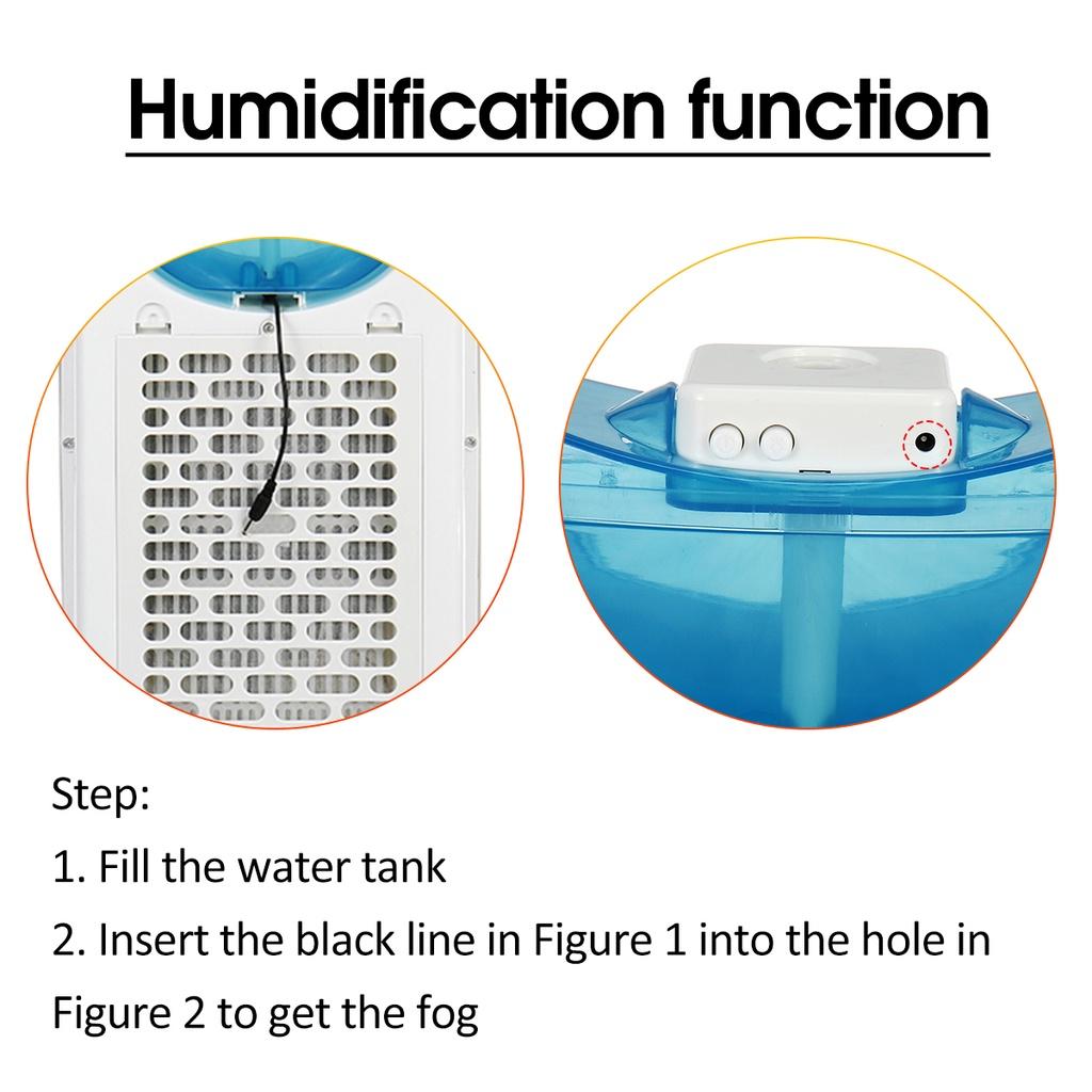 3 IN 1 65W Portable Air Conditioner Conditioning Fan Humidifier Air Cooler Purify with Mosquito Killer Function