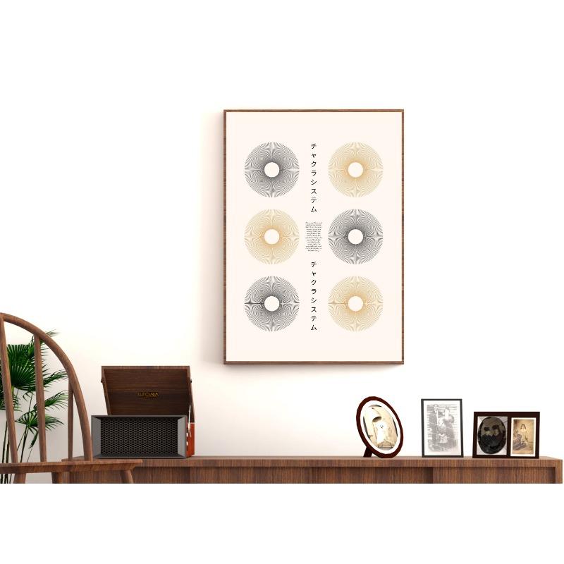 Японские винтажные духовные принты Современный настенный арт Постер Божественная женственность Чакра Холст Живопись Декор для гостиной квартиры