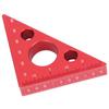 Aluminum Alloy Triangular Ruler Thicken Height Ruler DIY Woodworking Measuring Tool