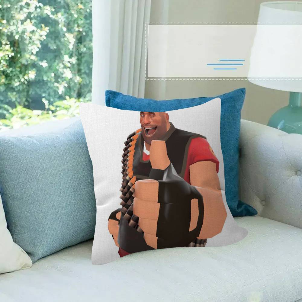 Game Hot TTeam FFortress TF Pillow Gift Home Office Decoration Bedroom Sofa Car Cushion Cover case x