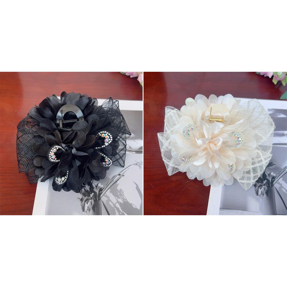 Заколка для волос с кисточкой, заколка для волос в виде цветка акулы, элегантные заколки для волос в виде краба для женщин, сладкая мода