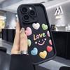 Яркие Сердца с Улыбкой 'Любовь' Ударопрочный Чехол для Телефона для Xiaomi Redmi Note 14 13 12 11 10 9 8 7 Pro Противоскользящая Мягкая TPU Крышка