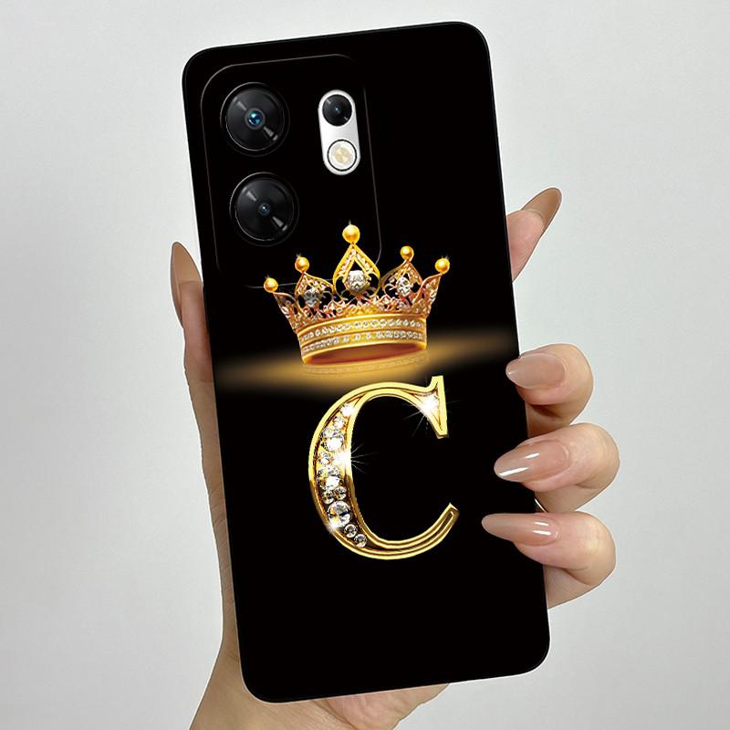 Чехол для infinix Zero 30 4G 5G Чехол X6731 Буквы Короны Мягкий Силикон Ударопрочный Чехол Для Infinix Zero30 4g Чехлы X6731B Funda