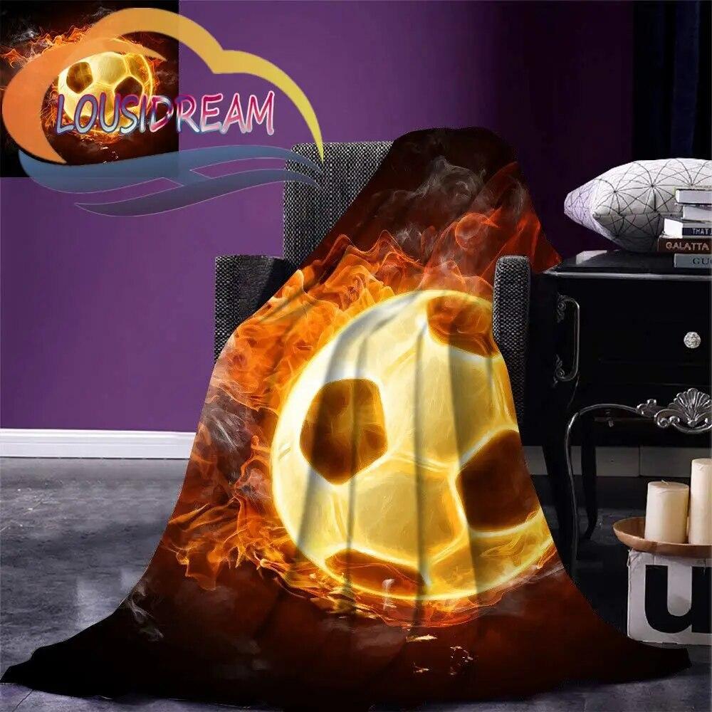 Sports Ball Blanket Print All Season Lightweight Plush Cozy Super Soft Luxury Couch Sofa Bed Blanket{Customize Your Picture}