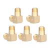 5Pcs Air Compressors Elbow Portable Mute Fitting Frequency Conversion Pneumatic EquipmentBrass