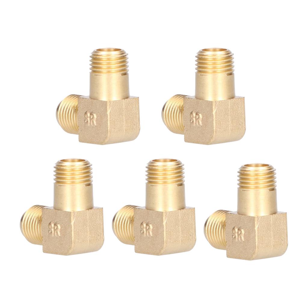 5Pcs Air Compressors Elbow Portable Mute Fitting Frequency Conversion Pneumatic EquipmentBrass