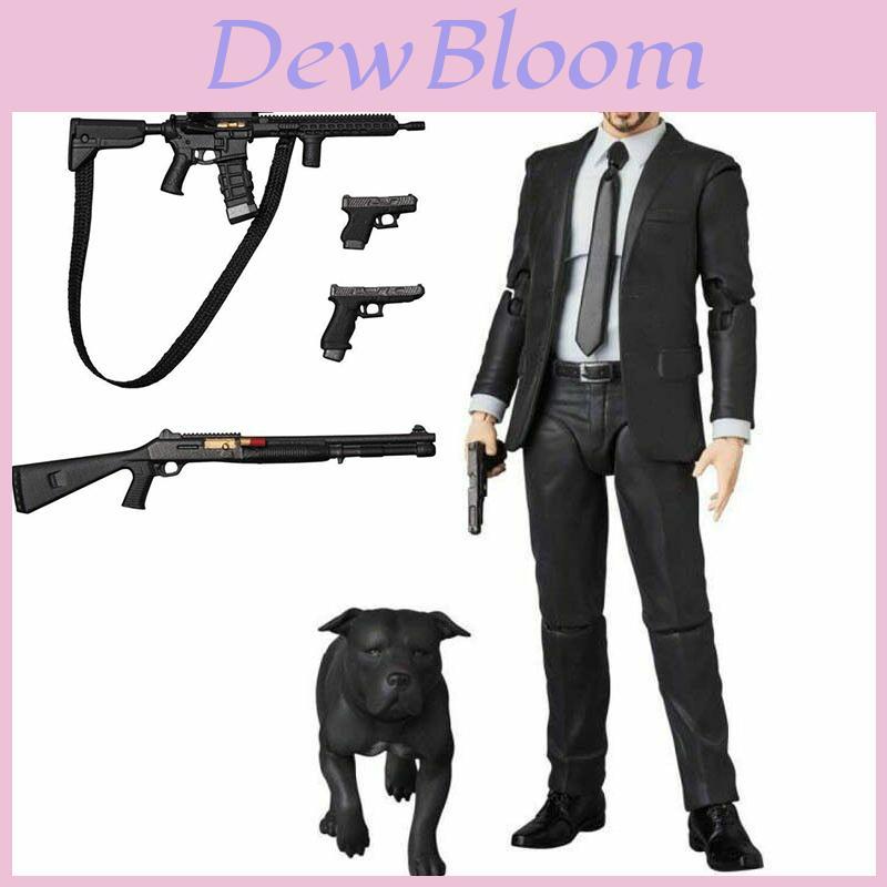 Medicom Toy Mafex 085 Джон Уик Глава 2 Экшн-фигурка со сменными головами и в коробочной упаковке