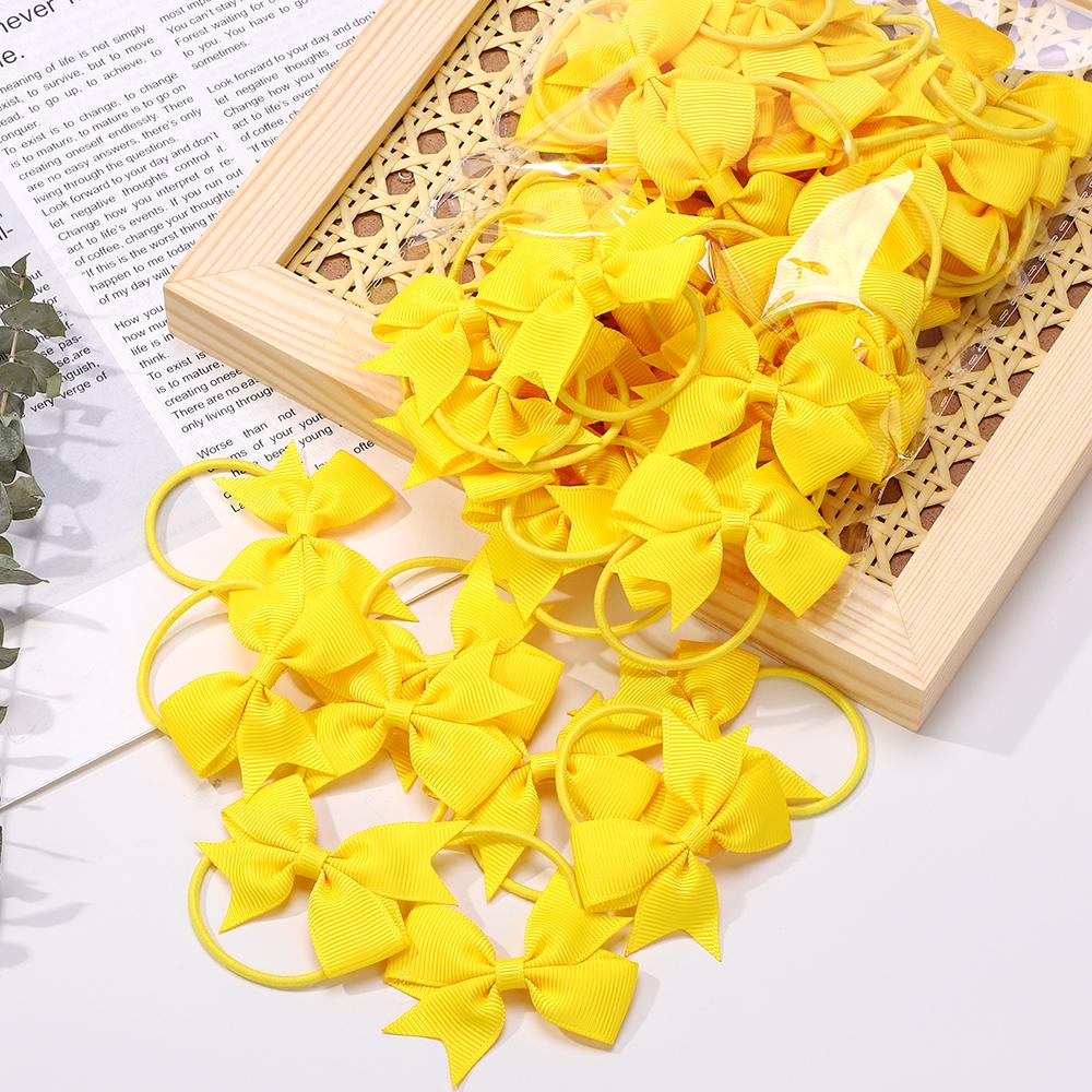 20 шт./лот Банты для волос из ленты для девочек Резинка Детские милые банты для чирлидинга Повязка на голову Бутик Детская повязка на голову головной убор ДЕТСКИЕ БАНТЫ