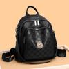Women's New Korean Style Versatile Travel Bag Fashionable Soft Leather High-end Women's Backpack One Bag Multi-purpose