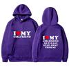 I Love My Girlfriend and I Love My Boyfriend Printed Hoodie Couple Fashion Sports Shirt Harajuku Casual Top
