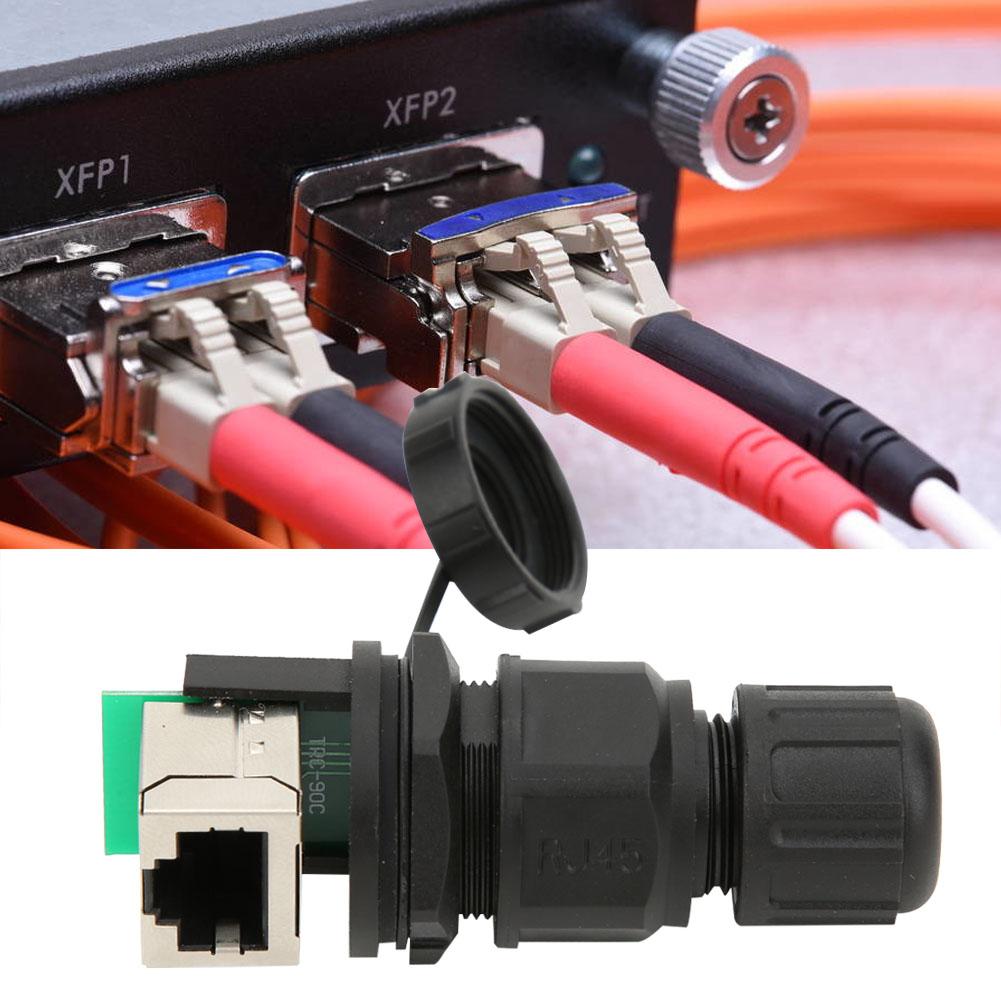 RJ4590 градусов Разъем RJ45 8 контактов Сетевой мост Водонепроницаемый разъем Разъем