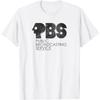 PBS Винтажная Крутая Классическая Логотип Общественная Служба Вещания Футболка