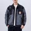 Season Lapel Casual Jacket Men'S Trendy Brand Large Size Top High-End Sports Ruffian Handsome Jacket