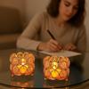 Iorn Art Ware Crystal Tealight Candle Holder Votives Bowl for Home Decor, Christams Diya Diwali Decor Lights Centerpieces