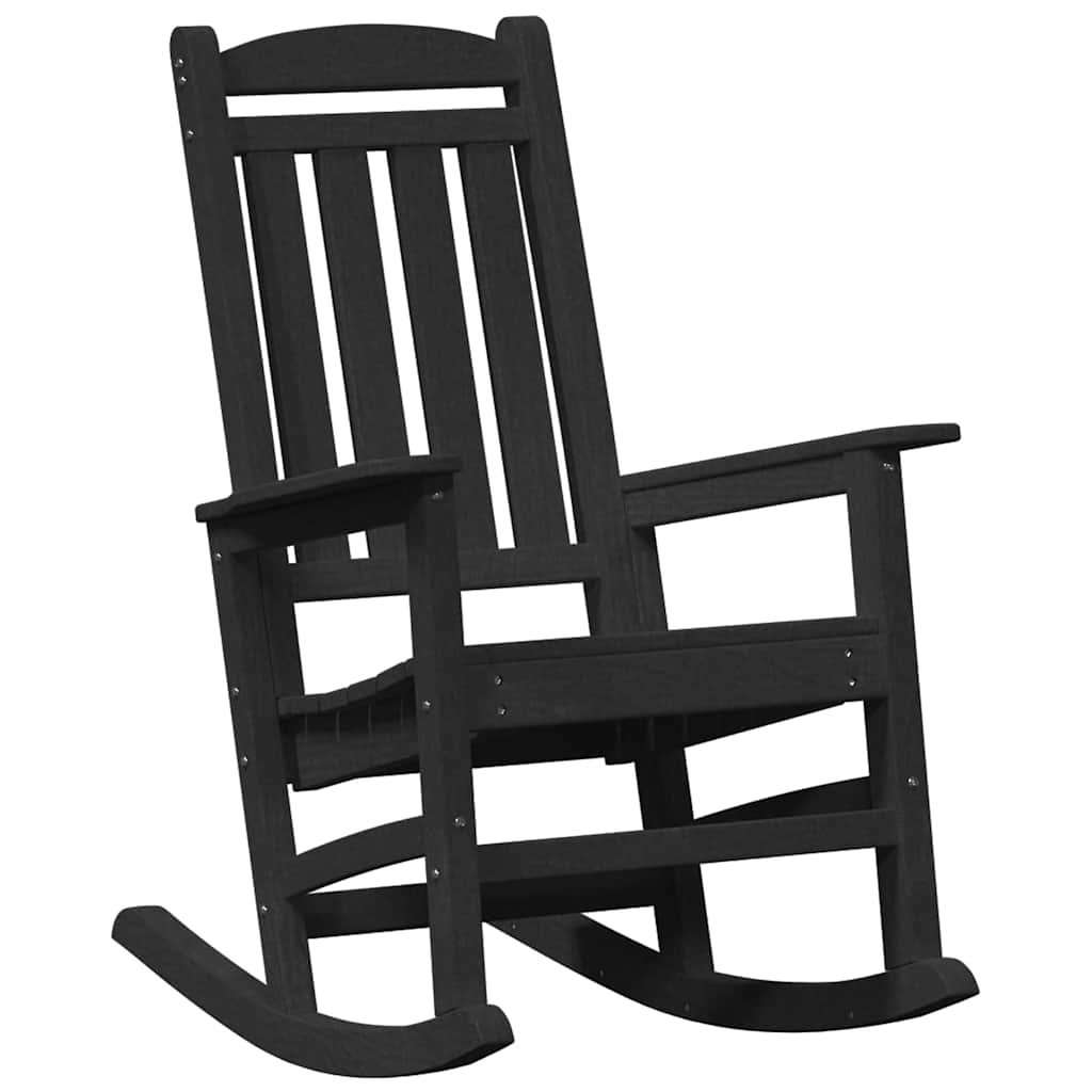 Garden Swing Chair Black 92 x 70 x 108 cm HDPE