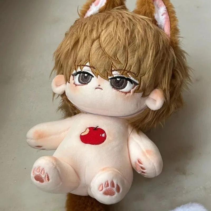 Stuffed Yagami Light 20cm Cotton Doll Toys with Cat Ears Cute Plush Puppet Animation Death Kira Gift Dolls for Kids Adults