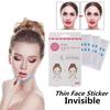 40 шт./компл. пластырь для подтяжки лица, устраняющий морщины, дышащий, высокоэластичный, невидимый, тонкий, клейкая лента для лица для девочек