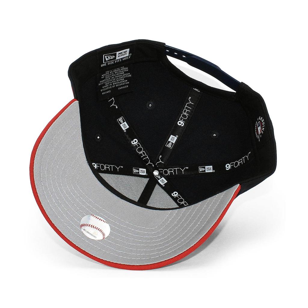 Кепка New Era 9FORTY SNAPBACK 940 MLB NFL NBA MLS Снэпбек Бесплатная Atlanta Braves A-FRAME A-FRAME (JP, Алфавит, Размер, (Темно-синий/красный)) [Использовал]