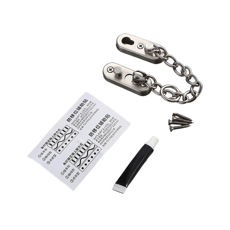 Thickened Steel Apartment Door Chain Quick Installation Burglar Proof Lockset