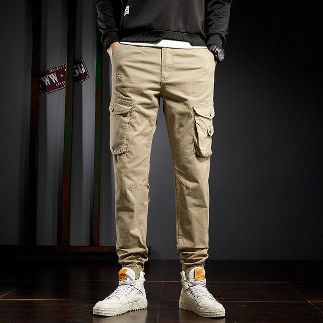 Jantour 2021 Men 'S Camouflage Trousers Cotton Casual Military Cargo Pants Joggers Outdoor Pants Men 3d Pockets Harajuku Pants