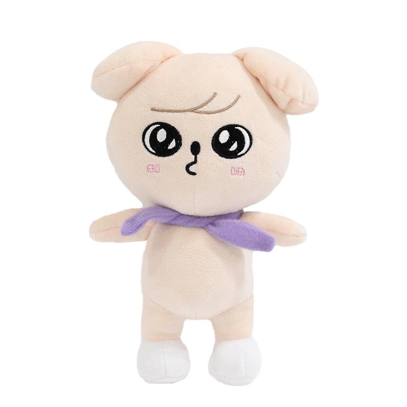 Плюшевые игрушки Skzoo Stray Kids Плюшевый волк Чан Мультяшное чучело Животное Плюшевые игрушки Кукла Милый компаньон для детей Взрослых Фанатов Подарок 20 см