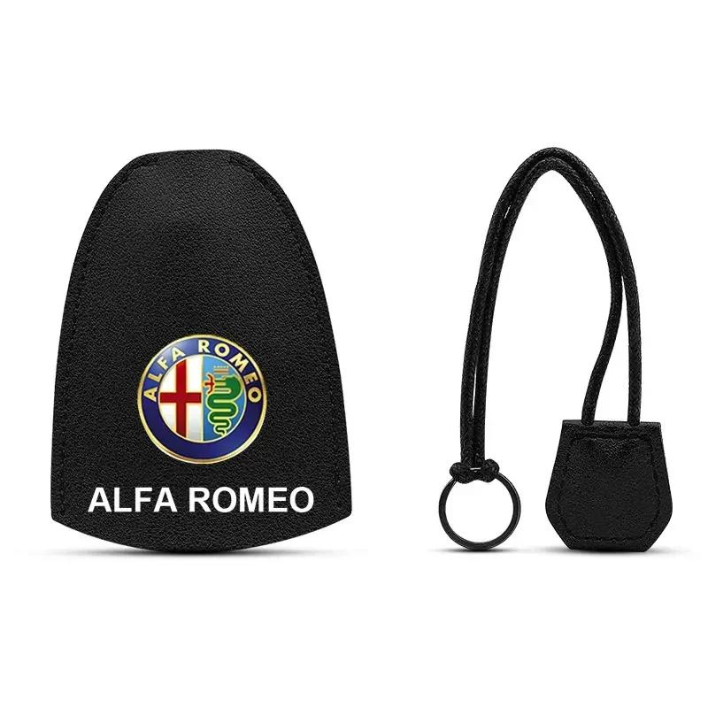 Автомобильные наклейки Для Alfa Romeo Шнурок Логотип Автомобиля Домик для ключей Чехол для ключей Для Alfa Romeo Giulia Stelvio Giulietta 156 159 147 Mit