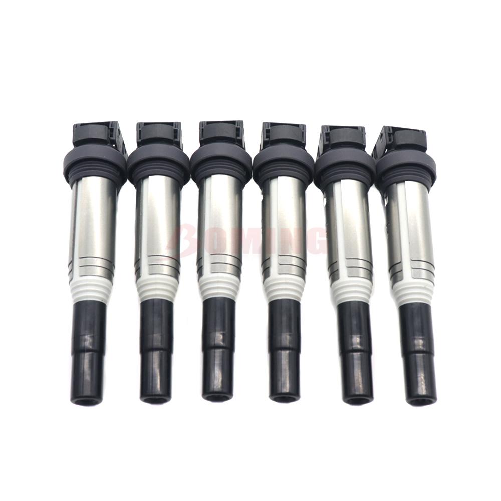 6PCS 12138616153 Car Ignition Coils For BMW X1 X2 X3 X4 X5 X6 Z3 Z4 Z8 328I 528I 528I 528XI 530I 740LI 12137594596 12138647689