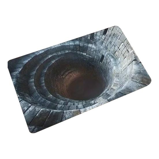 Коврик для пола 3D оптическая иллюзия реалистичный эффект дыры придверный коврик интерактивный коврик для питомца украшение для гостиной прихожей