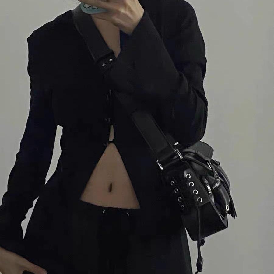 Текстурированная сумка-подмышка для горячей девушки для женщин Новый нишевый дизайн Мотоциклетная сумка Универсальная сумка через плечо на одно плечо