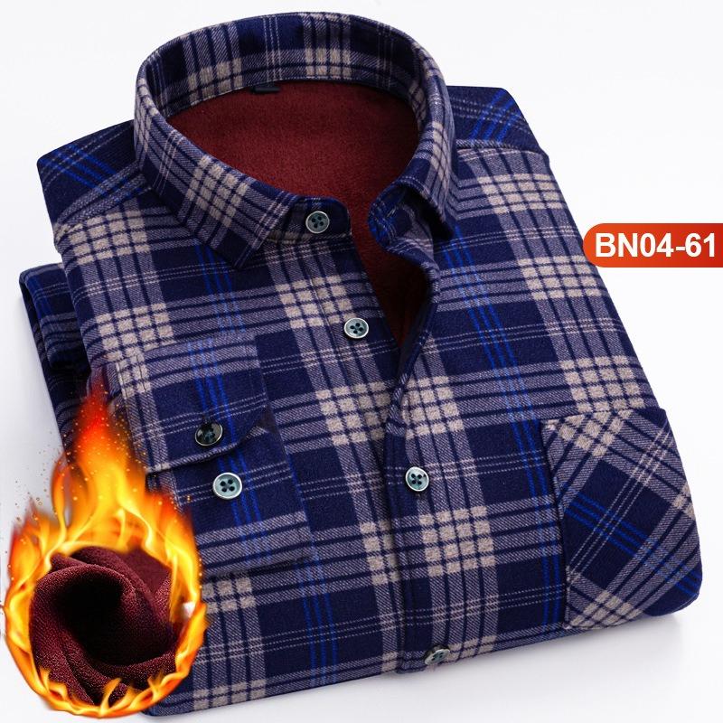 Зимние фланелевые куртки-рубашки на шерпе для мужчин, с длинным рукавом, на пуговицах, из флиса, платья-рубашки, мужские повседневные теплые удобные терморубашки с карманами