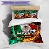 Mexico footbal Printed Bedding 3 Piece Set Cozy Breathable Bed Cover Set as Housewarming Holiday Gift