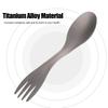 Портативный набор из титанового сплава 2 в 1, ложка-вилка для пикника, кемпинга, путешествий