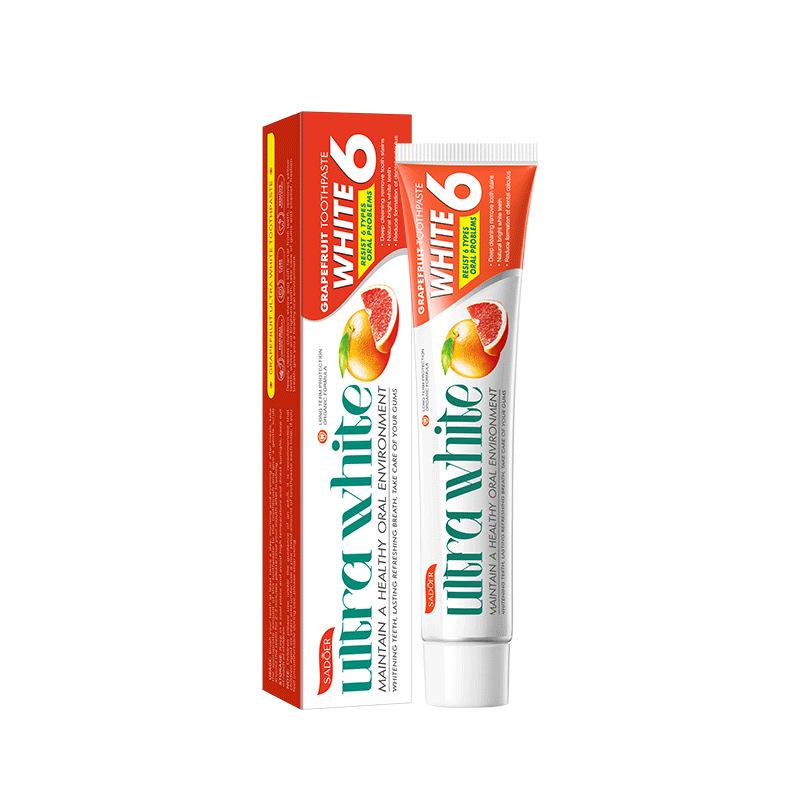 The 4-flavor Fruit Probiotic Toothpaste Deeply Cleans Stubborn Stains, Softens Tartar, Removes Yellow Teeth, Whitens Teeth and Freshens Breath.