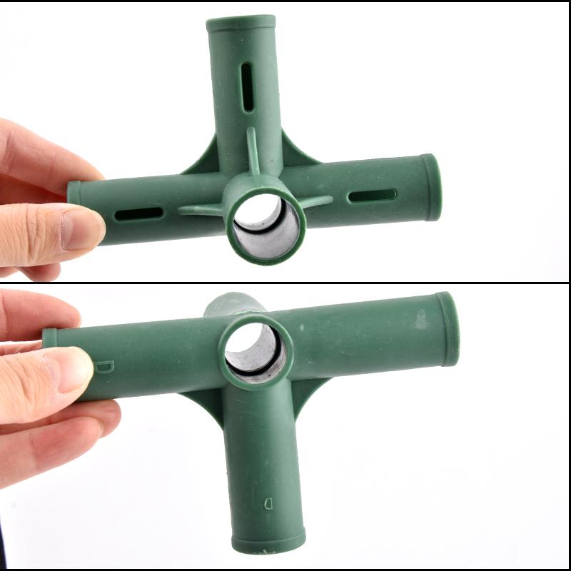 19mm Plastic Gardening Frame Edging Corner Connector Plant Flower Stand Joint DIY Garden Greenhouse Frame Support Rod Adapter