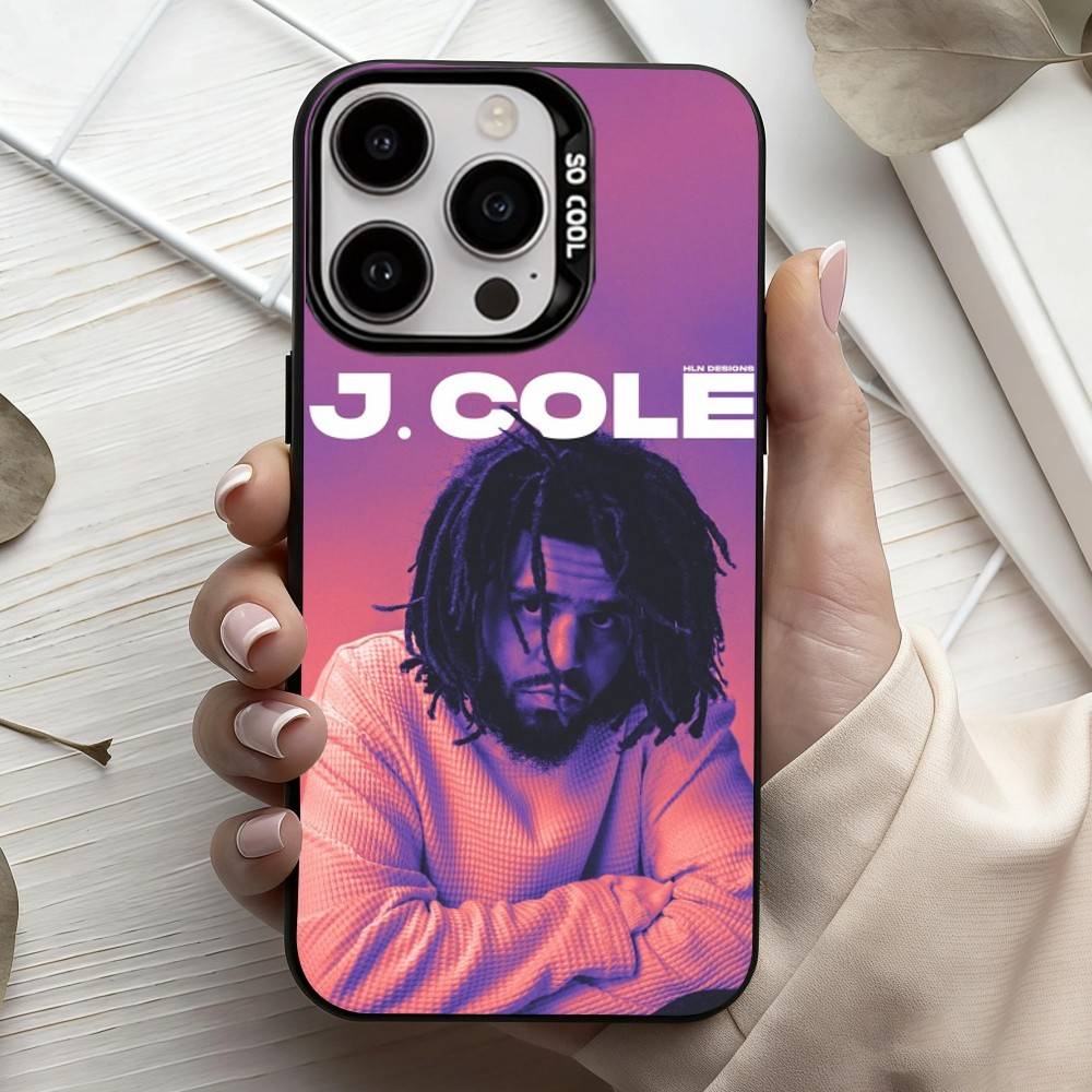 Rapper Singer J-J C-Cole-E Phone Case For iPhone17,16,15,14,13,12,11 Plus,Pro Max Candy Silver Plated Inside Cover