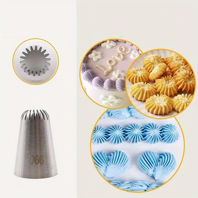 1 шт., насадка из нержавеющей стали для идеального приготовления воздушной выпечки и украшенных кексов - кухонный гаджет для выпечки и готовки