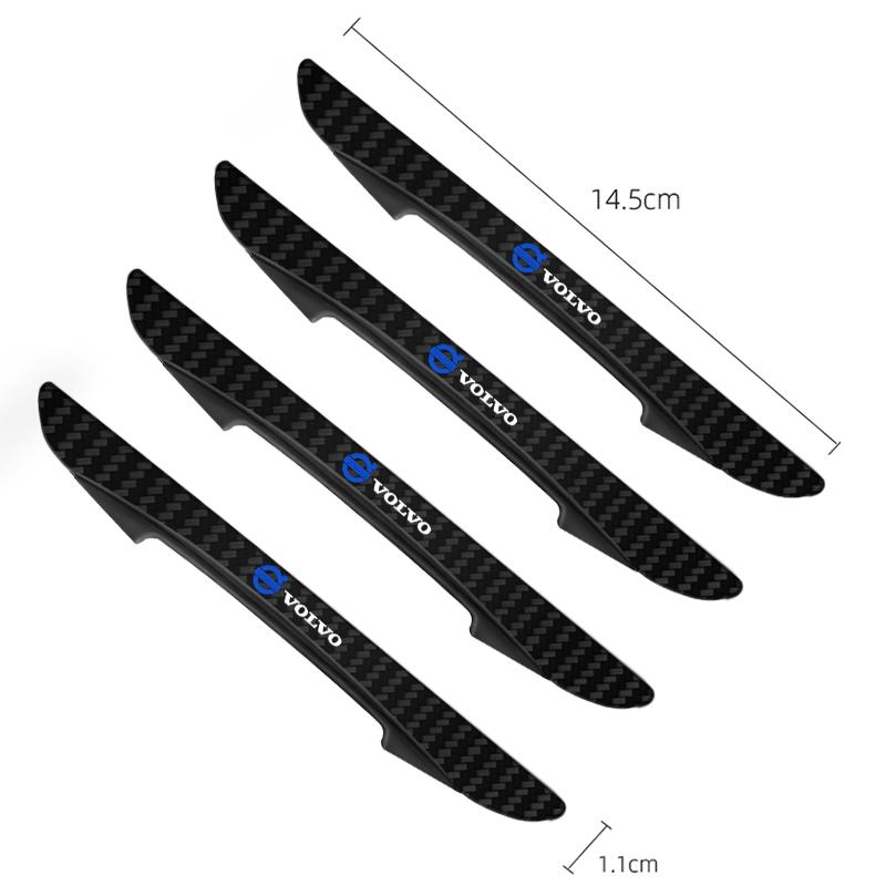 Carbon Fiber Look Anti-Collision Protector Car Door Edg Scratch-resistant Stickers For VOLVO RDESIGN T6 AWD S40 S60 S90 V40 V50