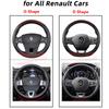 Чехол на руль для Renault Scenic Clio Laguna 2 3 4 5 Kangoo Fluence Megane Trafic Talisman Twingo Kaptur Car