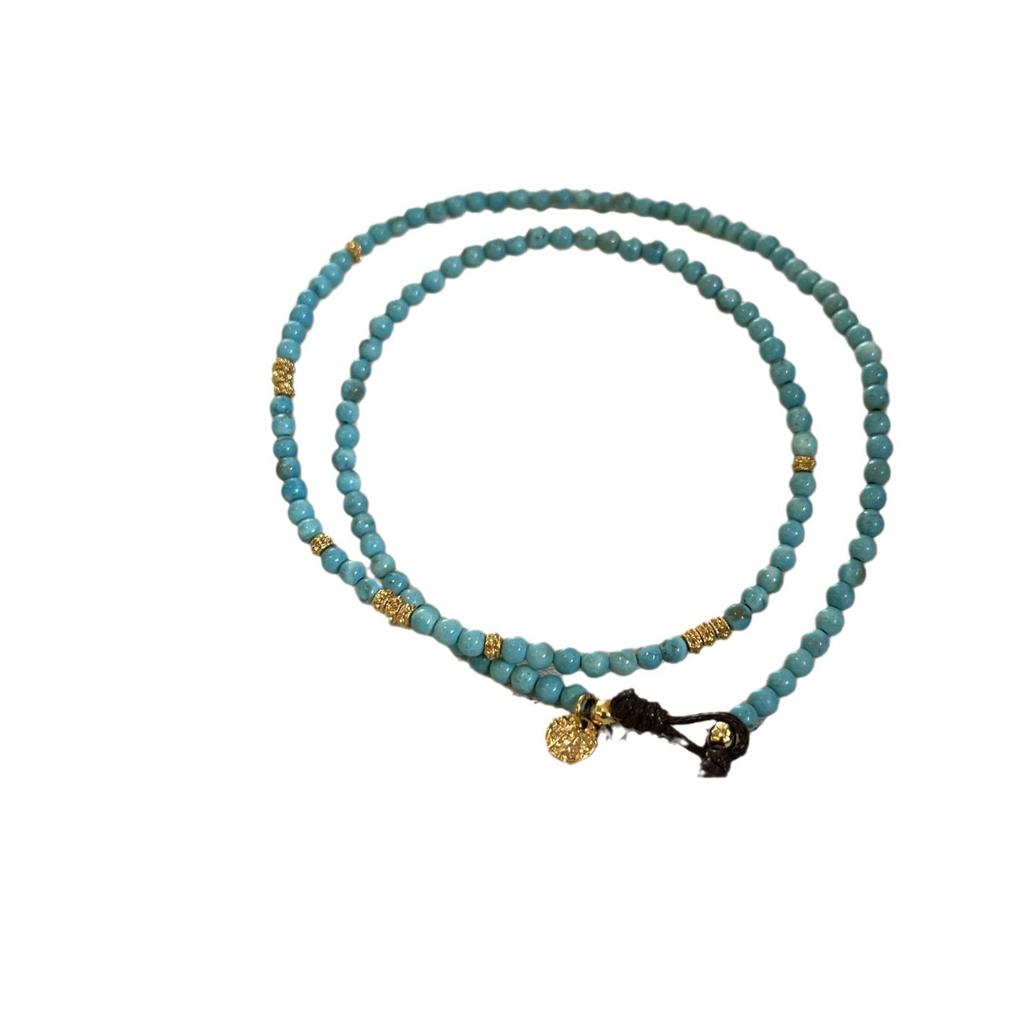 Юань Ю Высококачественное ожерелье из бирюзы: Не выцветающая, Темперамент-Личность Ключичная Цепочка для Женщин