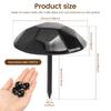 100Pcs Upholstery Nail 1Inch Matte Black Rust Resistant Antique Turtle Back Furniture Decorative Thumbtack for Wood Shutter Beam