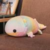 37 -58cm Rainbow Dinosaur Fish Plush Toys Colorful Giant Salamander Stuffed Doll Soft Animal Sleep Pillow Adorable Gift For Kids Girl