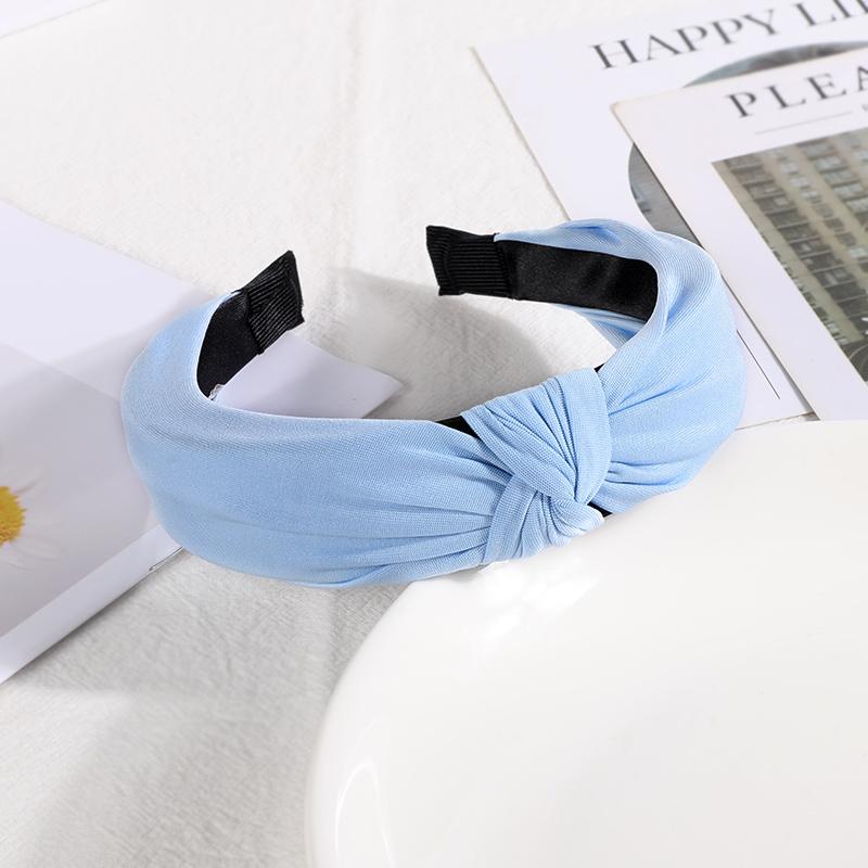 New Headbands for Women Girls Knotted Hair Band Solid Color Hairband Simple Hair Hoop Retro Makeup Headwear Hair Accessories