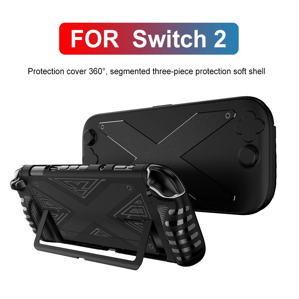 For Nintendo Switch 2 Carrying Case Portable Bag with 10 Game Holders Hard Shell Travel Carry Pouch for Switch 2 Accessories