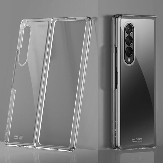 Прозрачный передний и задний складной защитный чехол для Samsung Galaxy Fold4 5g Z Fold 4 Zfold4, чехол с покрытием, жесткий бампер, чехол