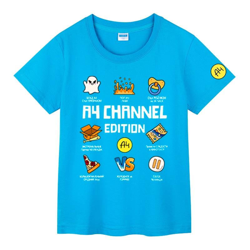 A4 Print Cartoon Merch Lamba Tshirts Summer Cotton Boy Girl Short Sleeves Tshirts Casual Kids Tees Costume Tops Cute Gift