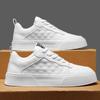 2024 Leisure Spring and Autumn Men's Low Top Breathable Sports Shoes Trendy White Lace-Up Design Versatile and Comfortable